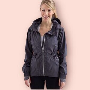 Lululemon Resolution Jacket Gray Sz 8 Coolmax Zip Up Hoodie